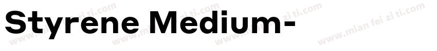 Styrene Medium字体转换